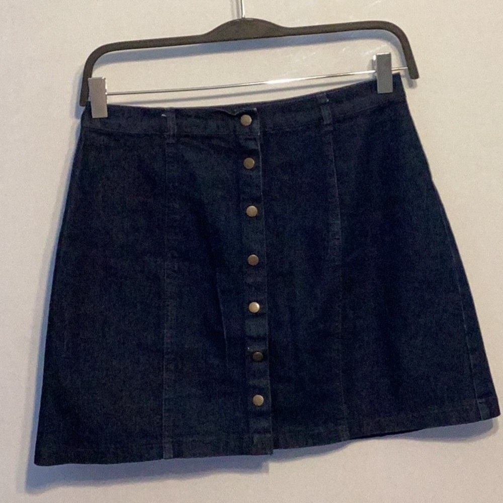 Forever 21 denim a-line mini skirt size small